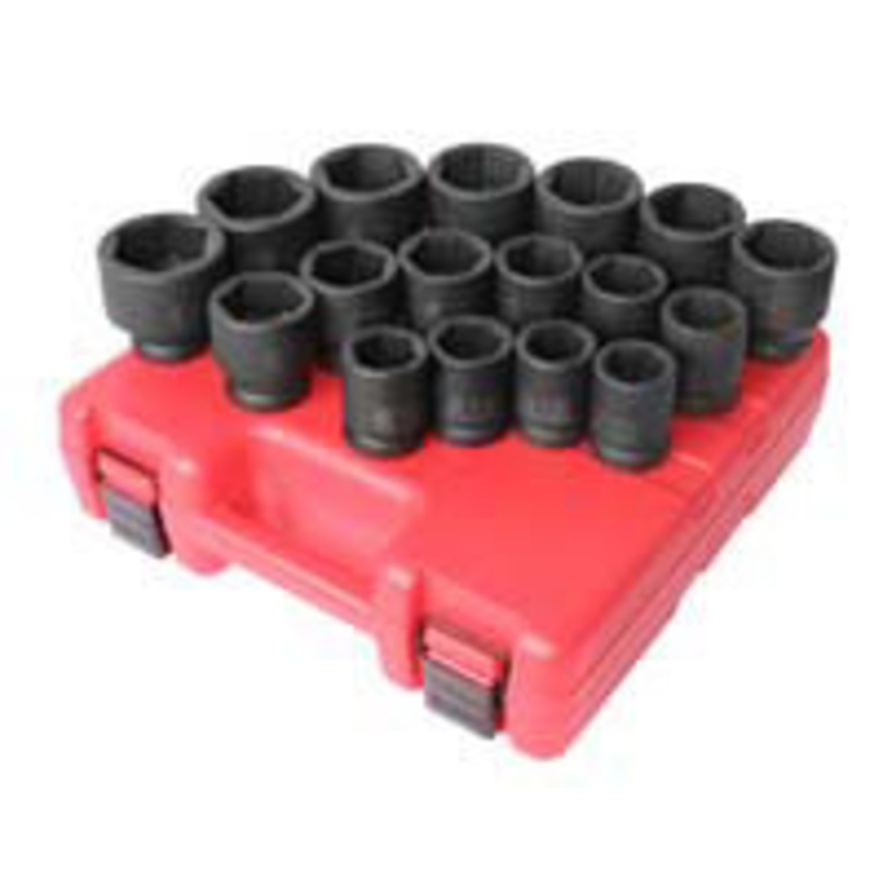 Sunex 3/4 Drive 17 Piece Metric Standard Impact Socket Set – SU4684