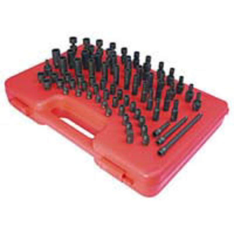 Sunex 74 Piece 1/4 Drive Master SAE and Metric Socket Set – SU1874