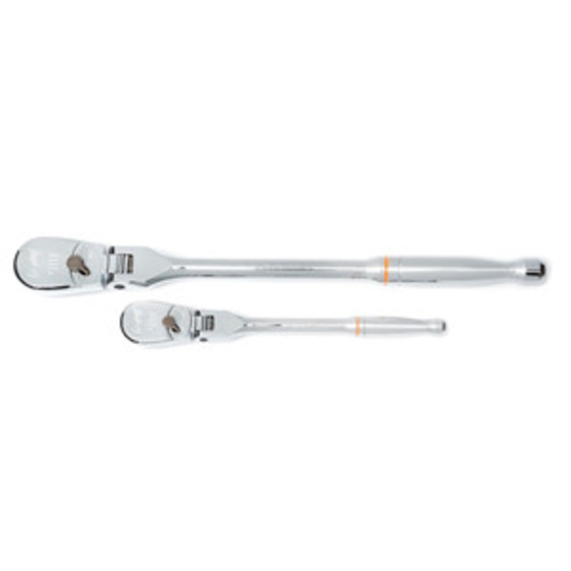 GEARWRENCH 2 Pc 1/4 3/8 90T Full Polish Flex Head Ratchet Set – KD81216T