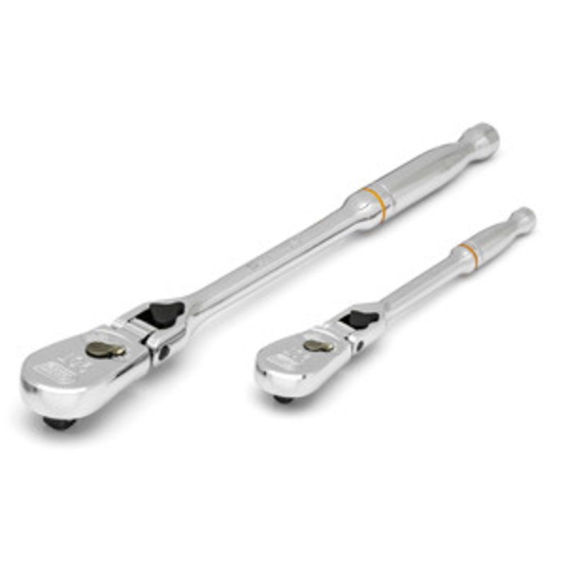 GEARWRENCH 2 Pc 1/4 3/8 Drive 90 Tooth Locking Flex Head Ratchet Set – KD81274T