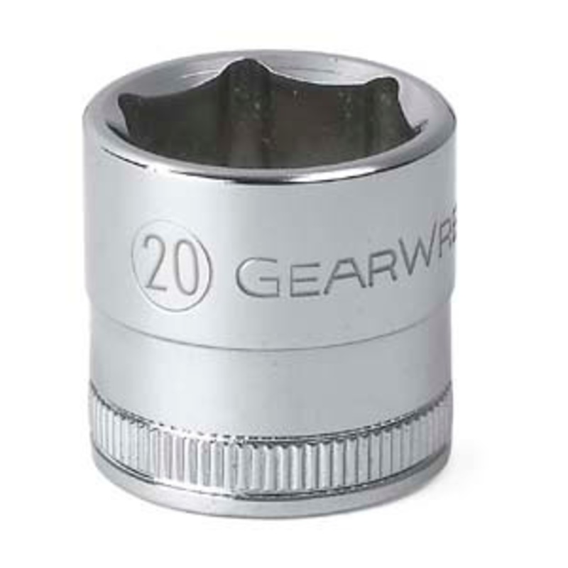 GEARWRENCH 20mm 6 Point Standard Length 3/8 Drive Socket – KD80330
