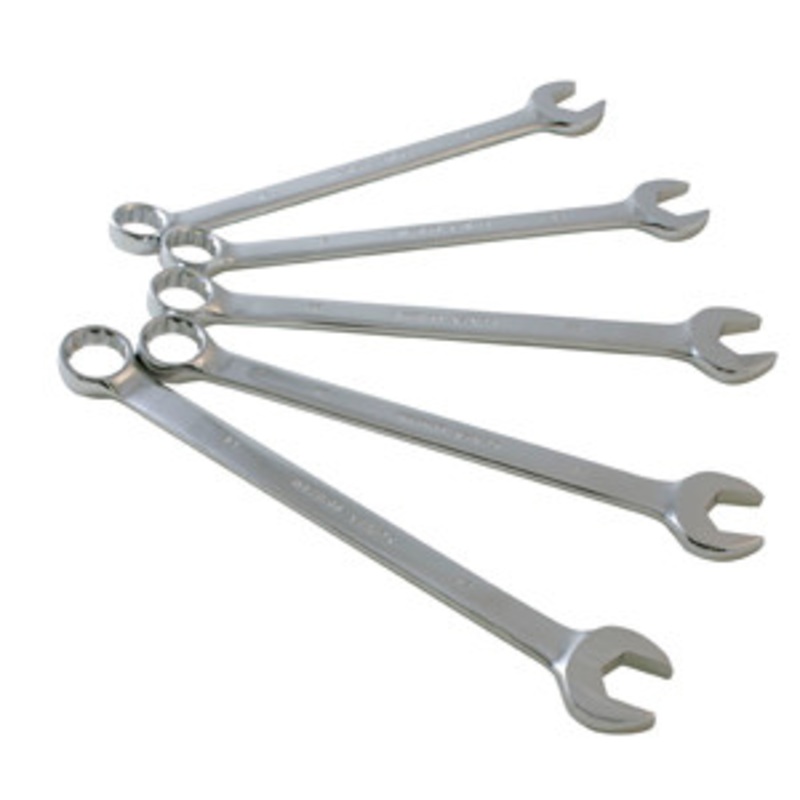 Sunex 5 piece Metric Full Polished V-Groove Combination Wrench – SU9918MA