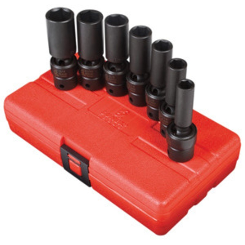 Sunex 7 Piece 3/8 Drive Swivel Deep Impact Socket Set 3/8-3/4 – SU3656