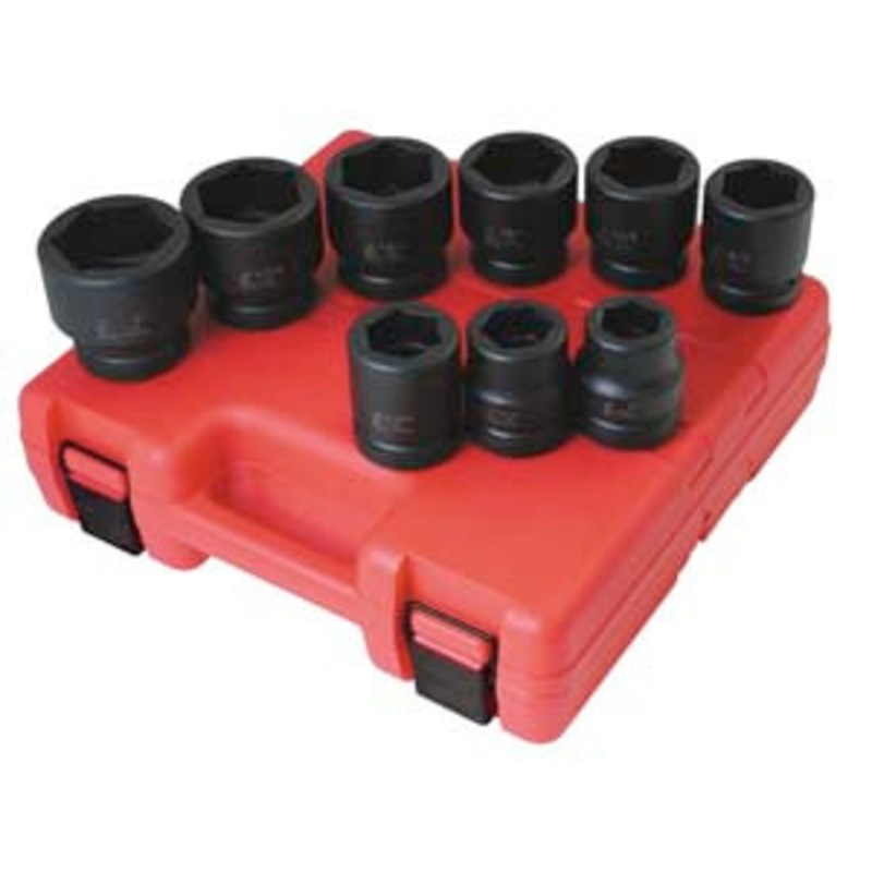 Sunex 9 Piece 1 Drive SAE Shallow Socket Set – SU5699