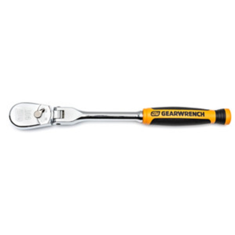 GEARWRENCH 1/4 Drive 90 Tooth Cushion Grip Flex Teardrop Ratchet – KD81009T