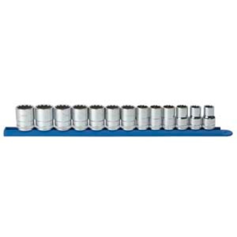 GEARWRENCH 13 pc. 1/2 Dr. 12 pt. Standard Metric Socket Set – KD80710