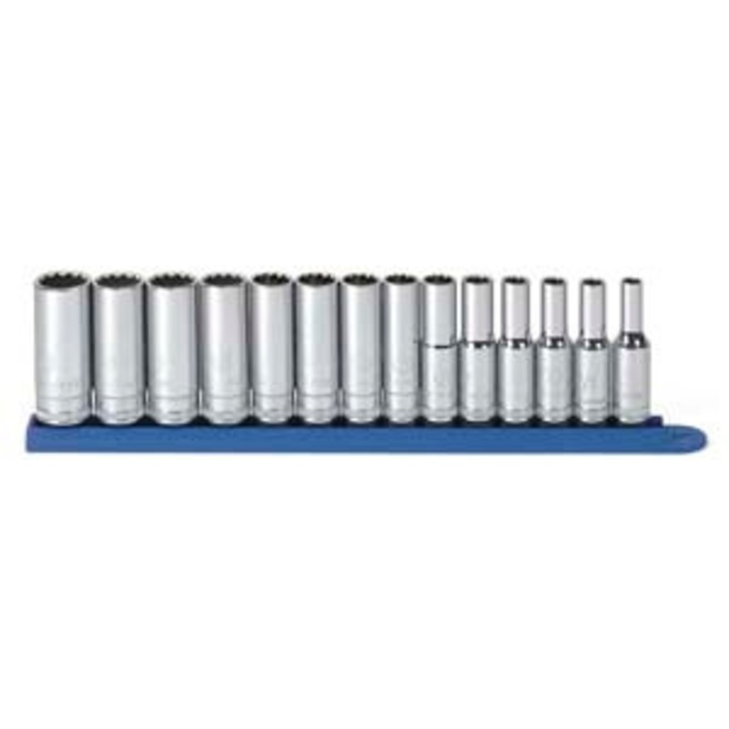 GEARWRENCH 14 pc. 3/8 Dr. 12 pt. Deep Metric Socket Set – KD80562