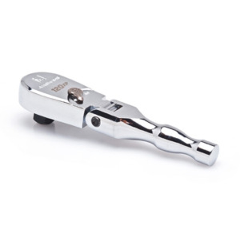 GEARWRENCH 3/8 120XP Full Polish Stubby Flex Teardrop Ratchet – KD81212P
