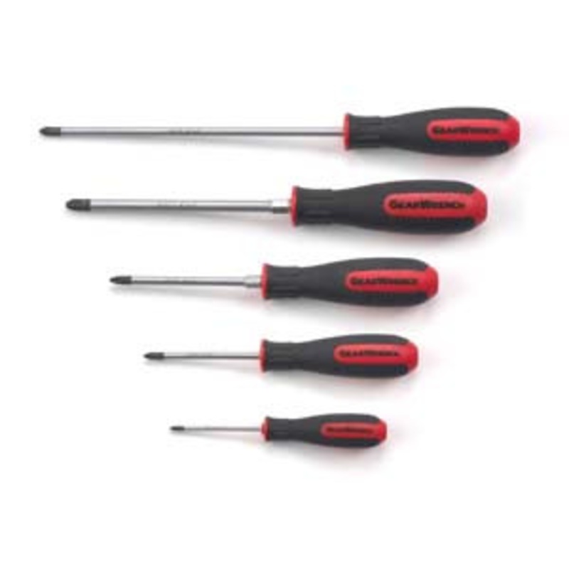 GEARWRENCH 5 Piece Phillip Screwdriver Set – KD80052