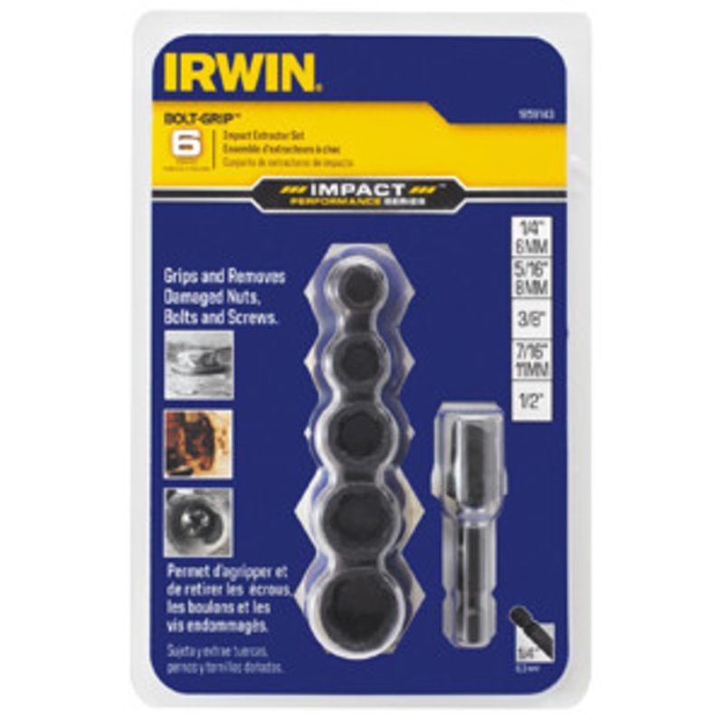 IRWIN 6 Piece Damaged Bolt-Grip Impact Set – HA1859143