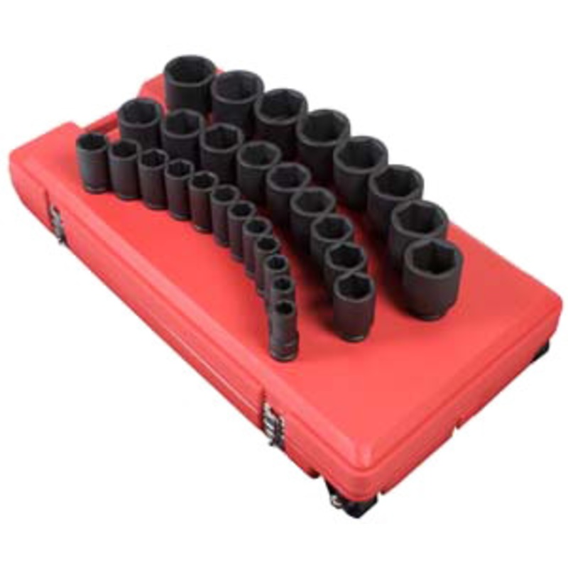 Sunex 3/4 Drive Deep 29 Piece SAE Impact Socket Set Deep – SU4695