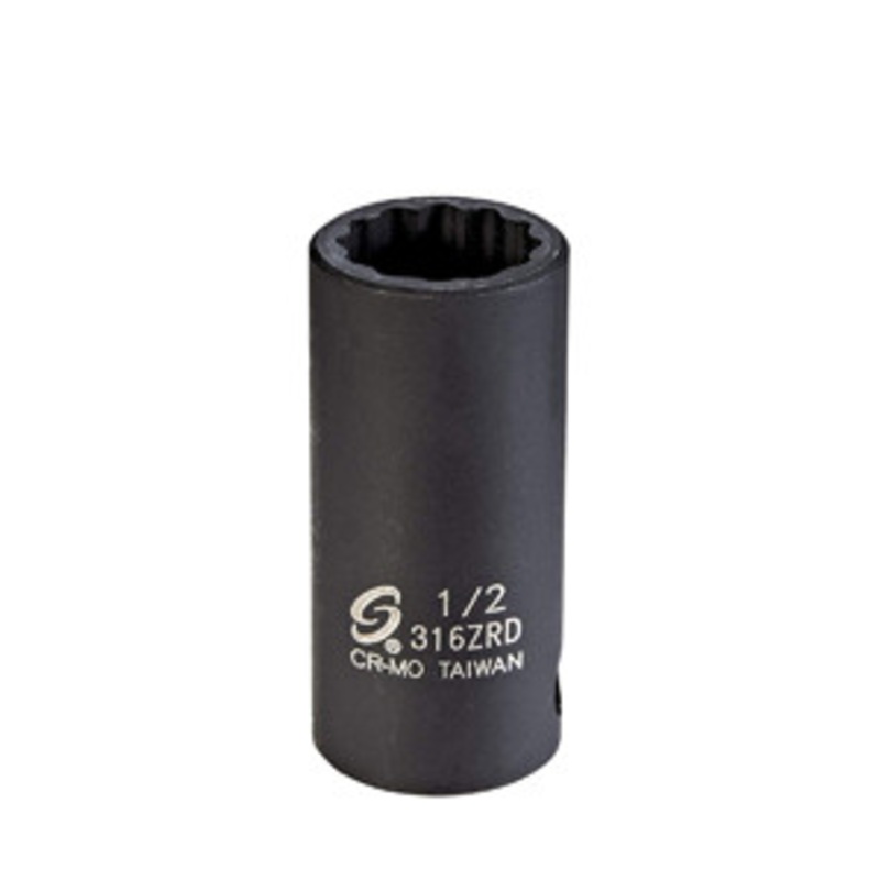 Sunex 3/8 Dr. 1/2 12pt Semi-Deep Impact Socket – SU316ZRD