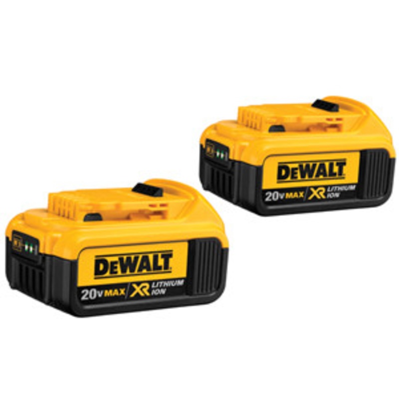 DeWALT 20V MAX 2-Packm XR Lithium Ion Battery Pack (4ahr) – DWDCB204-2