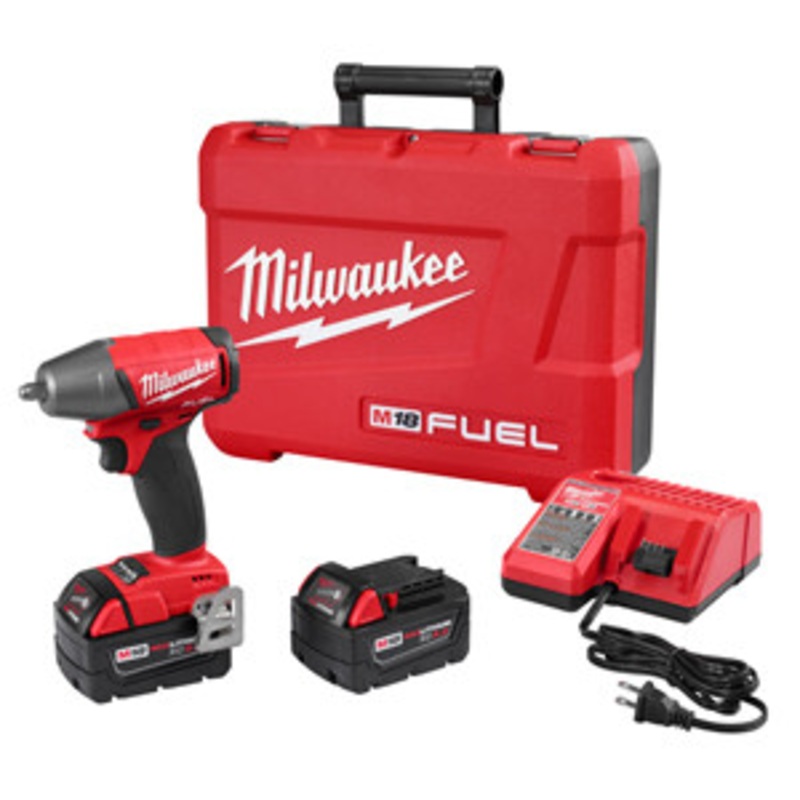 Milwaukee M18 Fuel 3/8 5 Amp Battery Impact Wrench Kit – MWK2754-22