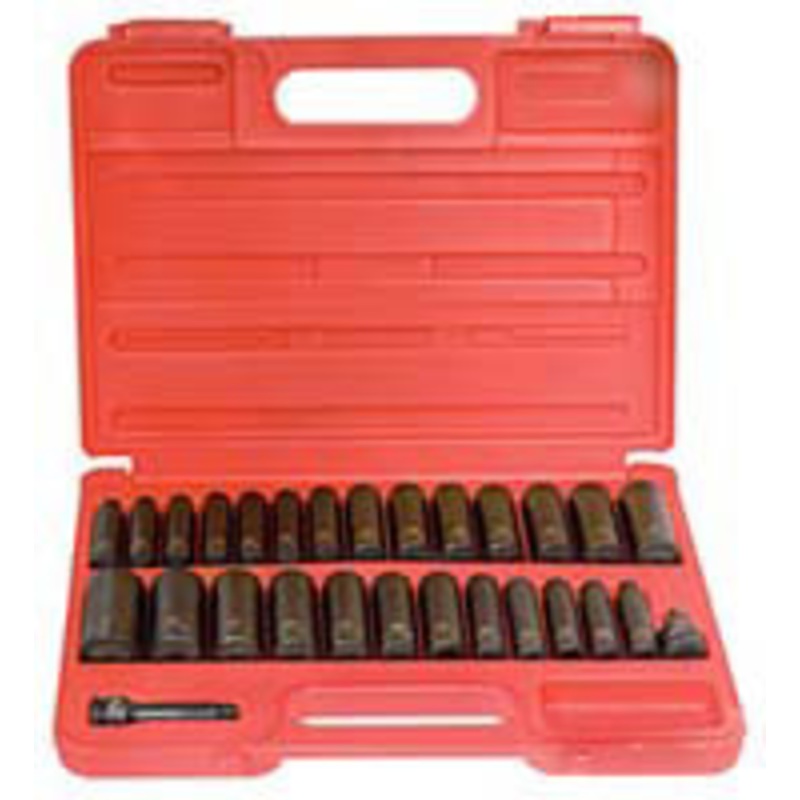 Sunex 28 Piece SAE and Metric Impact Socket Set 5/16-1 8-22mm – SU3360DD